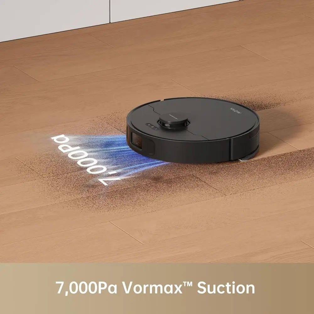 Powerful 7000Pa Robot Vacuum, 260-Minute Battery, Self-Charging, Pet & Hard Floor Cleaning, Smart App & Voice Control
