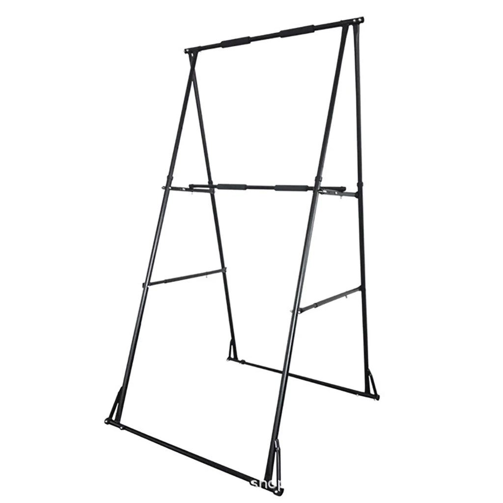 Foldable Free Standing Pull Up Bar Power Tower Dip Station 771LBS Capacity Strength Training Fitness Equipment for Home