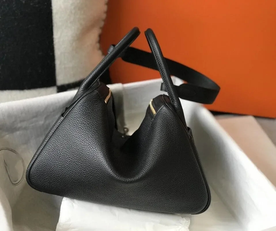Fashion Bags Totes women's real leather lychee cowhide doctor handbag shoulder purse top craft all TOGO handbags bag 10A size 26