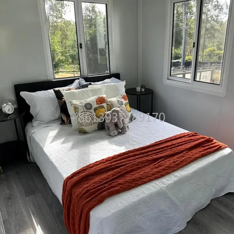 Prefab Tiny Homes To Live in 20ft Prefab Tiny House Expandable Container House with 2 3 Bedroom Bathroom Quick Assembly