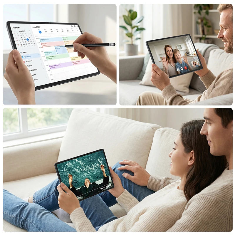 SVITOO Tablet 2026 Android 16 13 Inch 2240 x 1600 2K 90Hz Display Large Screen Unisoc T7300 Octa-Core Processor 8GB RAM Physical Memory 128GB ROM 1TB Expandable 11000mAh Battery 2.4GHz 5GHz WiFi 5 Bluetooth 5.0 GPS Widevine L