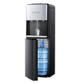 Self-Cleaning Bottom-Loading Water Dispenser for 5 Gallon Bottles - Black 3 Temperature Settings with Hot Room and Cold Water O