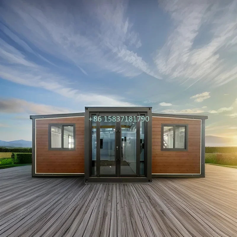 Double Wing Container House 20FT 40FT 3 Bedroom Luxury Living Tiny Home Prefab House Expandable Container Homes for New Zealand