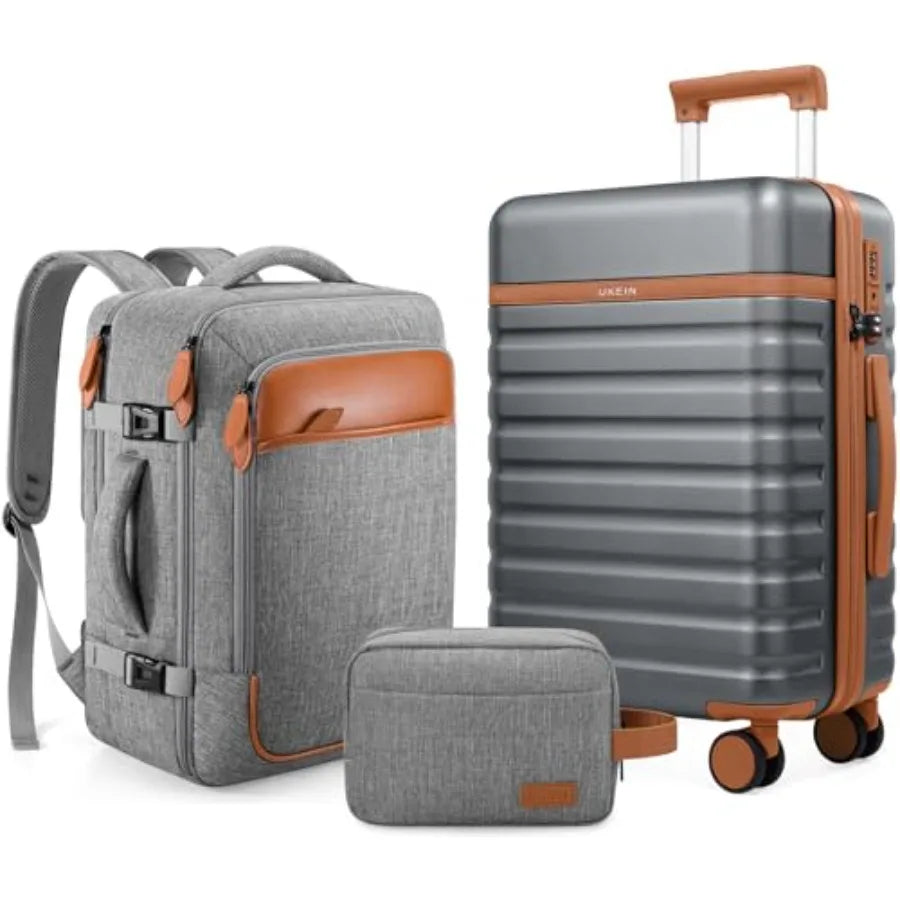 Luggage Sets 3 Piece Carry On Luggage 20In With Spinner Wheels PC Hardside Suitcase Set with TSA Lock Durable Carry On Suitcase