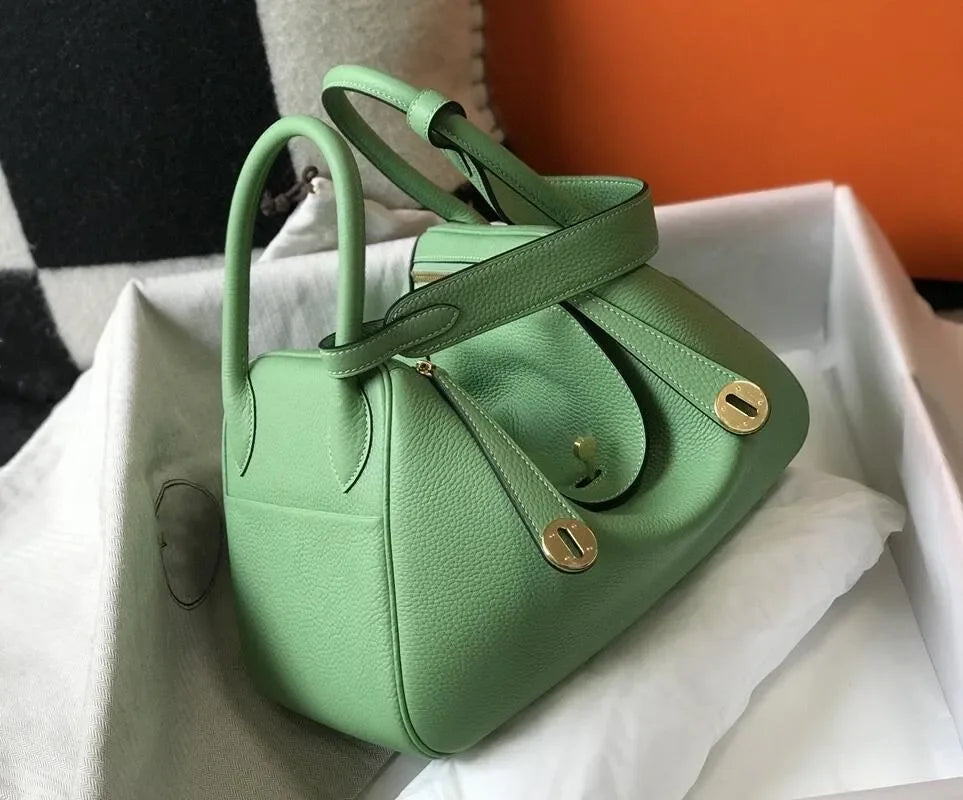 Fashion Bags Totes women's real leather lychee cowhide doctor handbag shoulder purse top craft all TOGO handbags bag 10A size 26