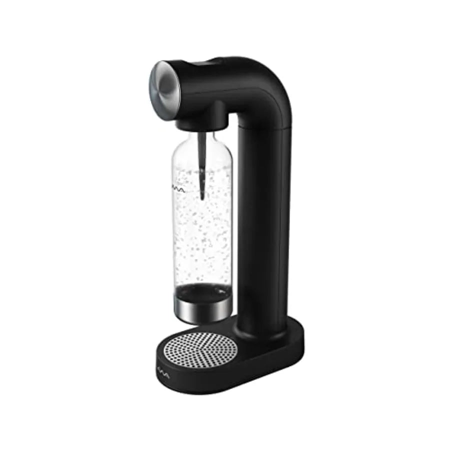 Machine - Sparkling Water Maker Soda Maker with Metal Accents - BPA Free 1L Bottle - Cordless and Stylish Euro