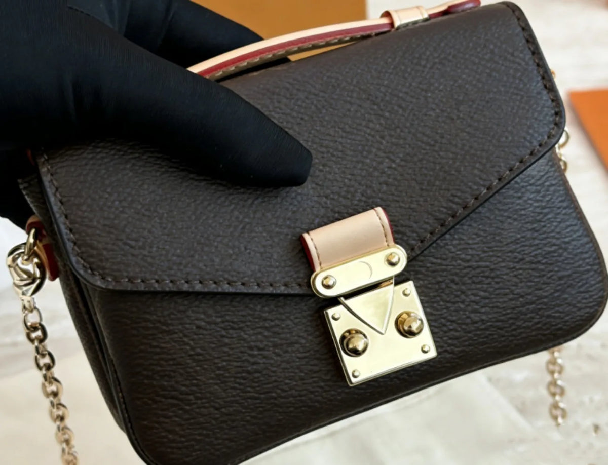 Women's Sage Elite Stylish Leather Crossbody Bag Mini Chic Chain Shoulder Bag Elegant for Daily Casual Party Fashion Purse