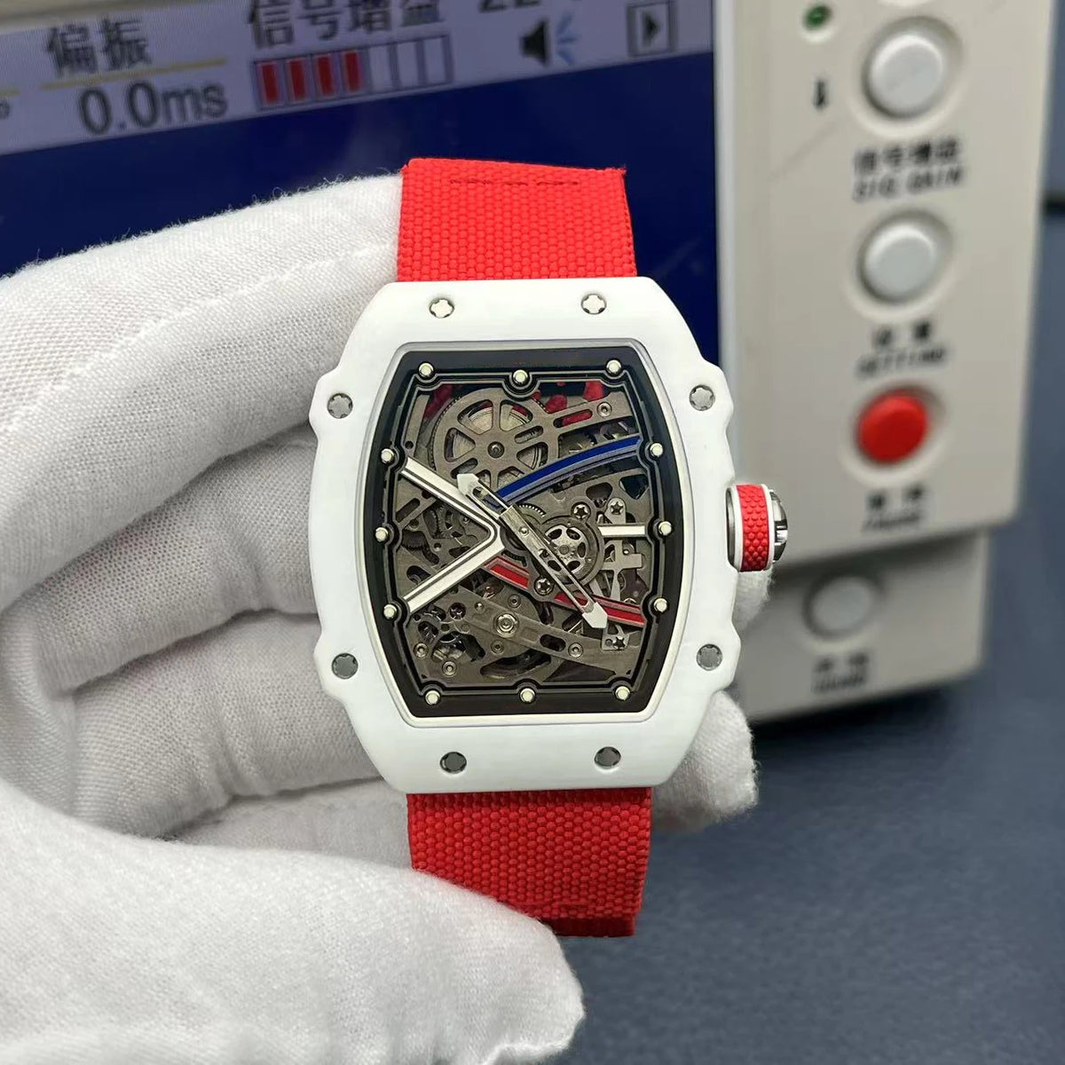 New High End RM 6702 Carbon Fiber Luminous Waterproof Men's Automatic Mechanical Watch