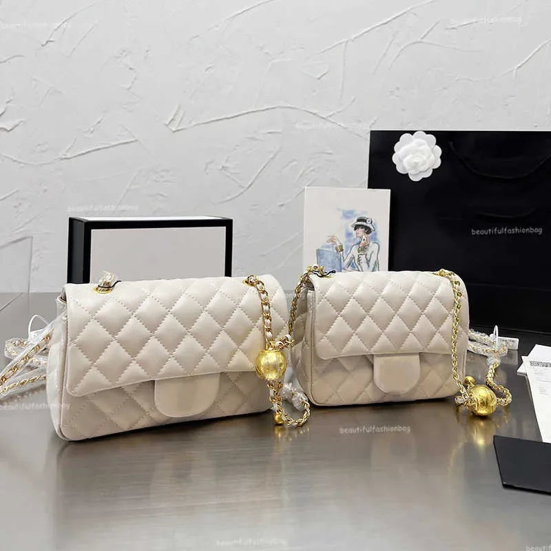 New 2025 Color Designer Shopping Crossbody Diamond Lattice Soft Shoulder Bag Gold Ball Woc Chain Flap Leather Cowhide Hasp Belts