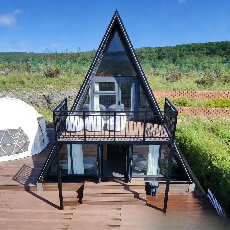 Triangle Wooden House Tiny House Cabin House Prefabricated Buildings for Resort Hotel