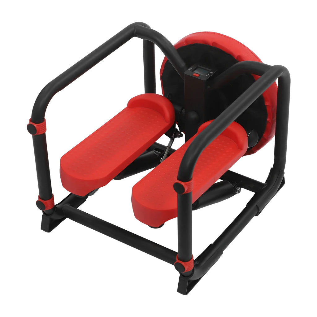 Mini Sport Stepper, Multi-Function Stepper with Seat, Resistance Bands & Anti-Slip Mat, Home Workout Equipment, Max Load 150kg