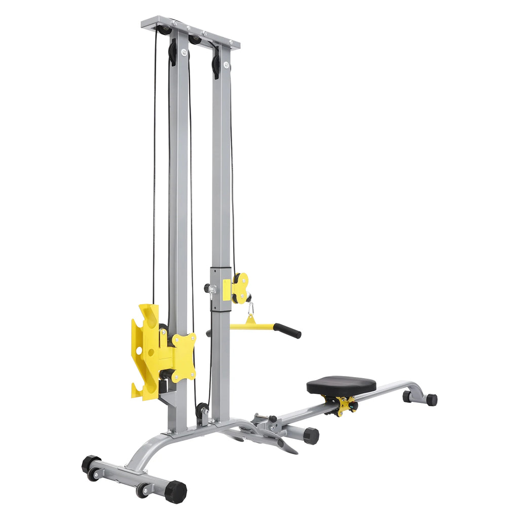 Multifunctional Fitness Rack Heavy Duty Steel Home Gym Strength Training Equipment 220LBS Load Foldable