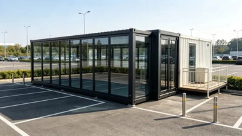 Prefabricated Modular Container House 20ft Fold Expand Tiny Home Full Complete Living Interior