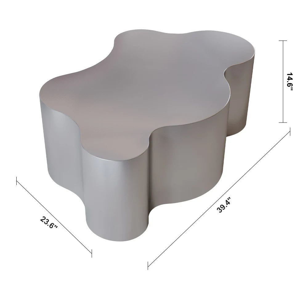 Modern Luxury Stainless Steel Coffee Table Living Room Crown-shaped Center Tea Table Creative Home Decor Living Room Furniture