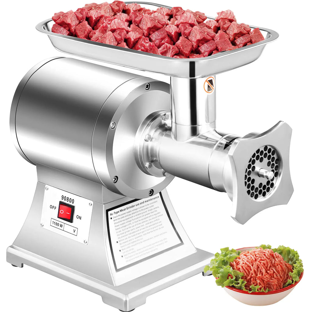 SucceBuy Electric Meat Mincer 330LBS/H Capacity Meat Grinder Machine, Stainless Steel Meat Grinder Commercial Sausage Stuffer Maker for Home & Commercial Use