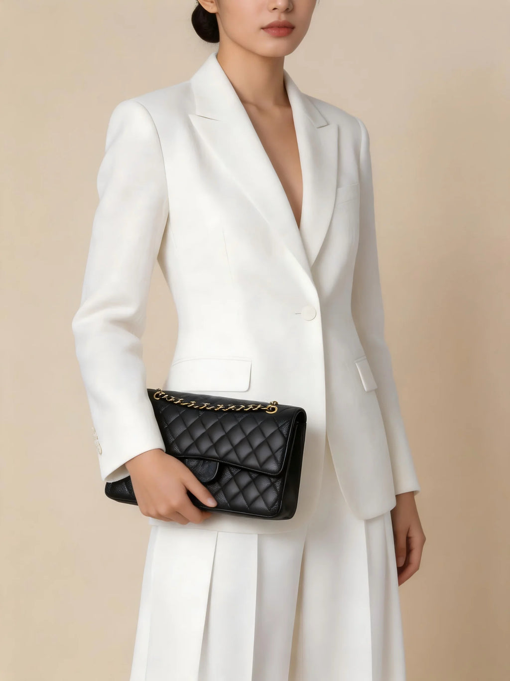 Premium Genuine Leather Handbag for Women Classic Cowhide Top Handle Elegant Daily Ladies Purse