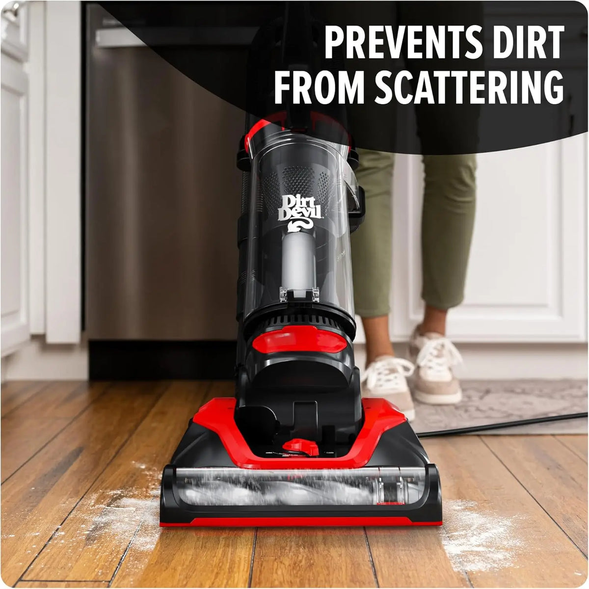 Multi-Surface Upright Bagless Vacuum Cleaner for Carpet and Hard Floor, Powerful Lightweight Corded Home Use