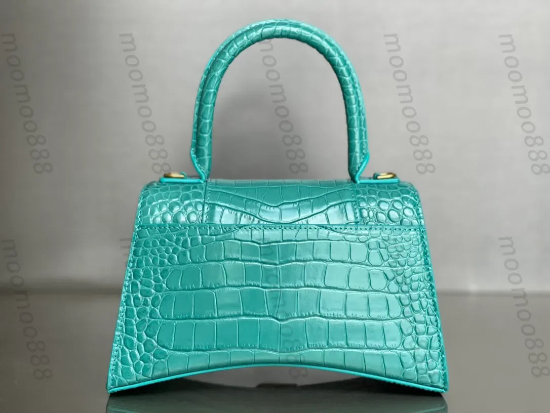 12A All-New Mirror Quality Designer Small Hourgalss Bags Womens Luxurys Genuine Leather Handbags Flap Gold Bag Purse Crossbody B