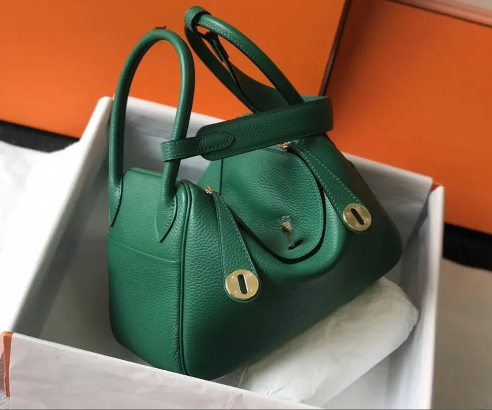 Fashion Bags Totes women's real leather lychee cowhide doctor handbag shoulder purse top craft all TOGO handbags bag 10A size 26