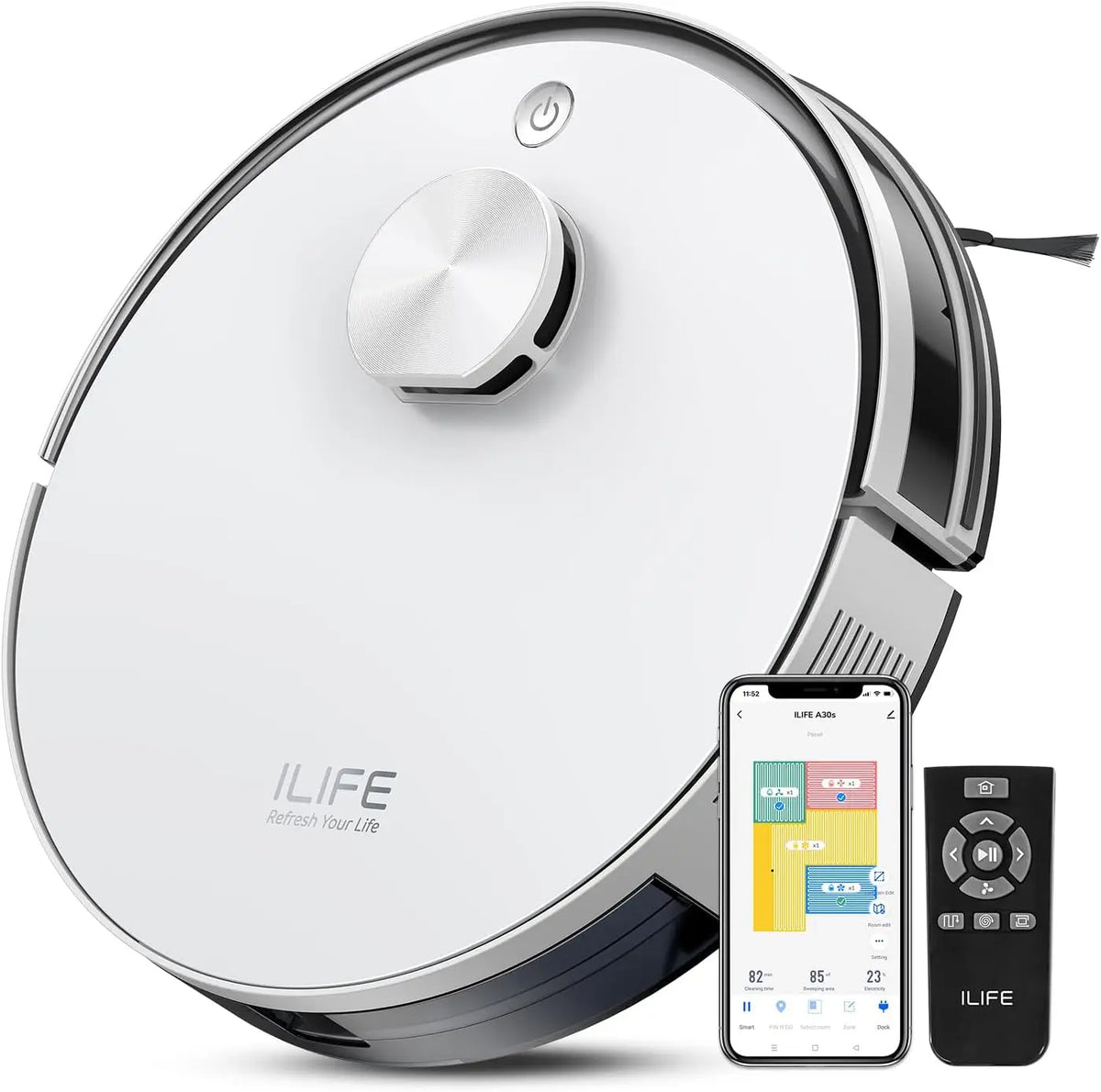 Robot Vacuum with Lidar Navigation, 10000Pa Suction, WiFi/Alexa Control for Hard Floors, Carpets & Pet Hair