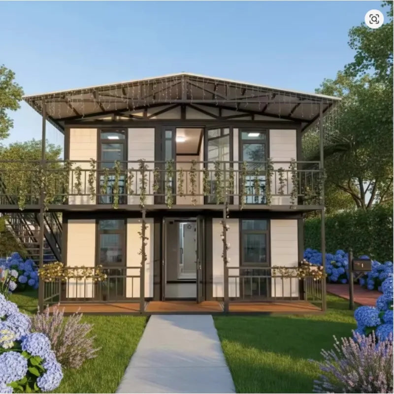 Customized Portable Triangle A Frame Cabin House Modular Tiny Home Wooden Luxury Outdoor Living Manufacturer Direct Sales