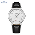 Seagull 6184 Men's Automatic Watch Blue Sapphire Glass 5ATM Waterproof Ultra-Thin Leather Strap Minimalist Casual Wristwatch