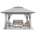 Pop Up Gazebo, Outdoor Canopy Tent, Grey