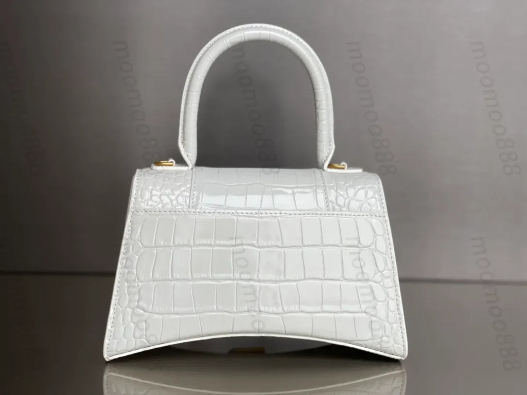 12A All-New Mirror Quality Designer Small Hourgalss Bags Womens Luxurys Genuine Leather Handbags Flap Gold Bag Purse Crossbody B