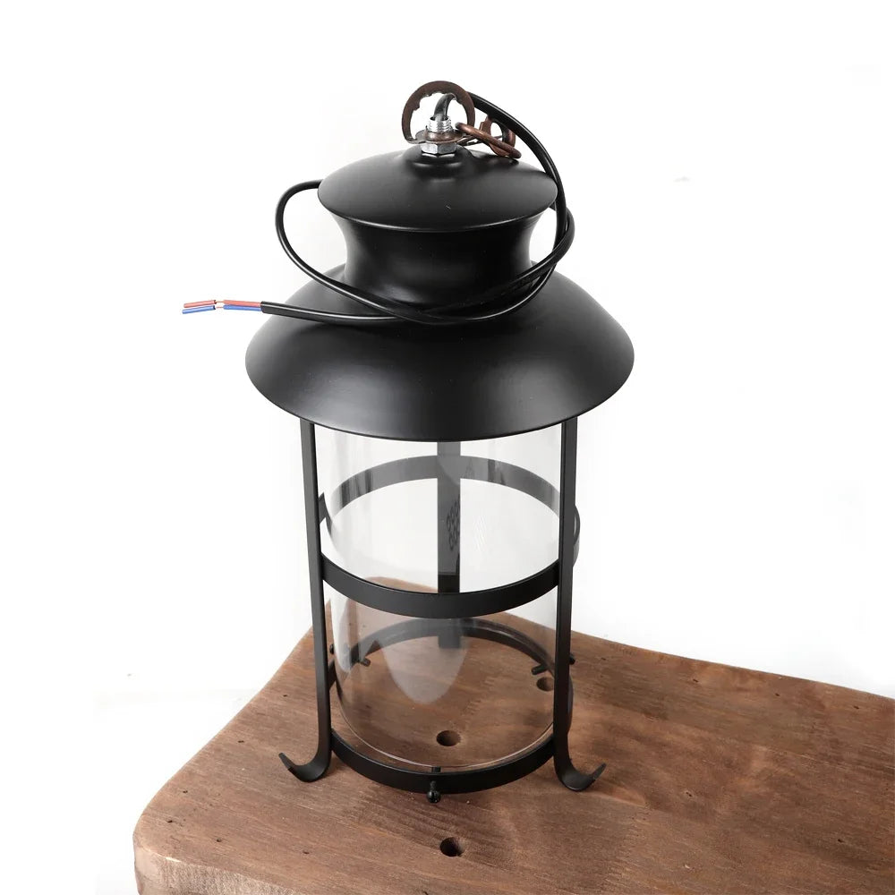 Three-Light Rustic Chandelier, Farmhouse Style Chandelier, Vintage Kitchen Ceiling Light, Wooden Pendant Light Fixture