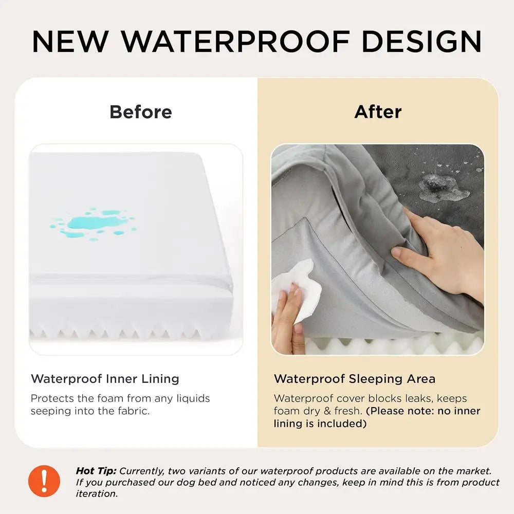 XL Plus Orthopedic Dog Bed or Extra Large Dogs - Washable XLarge Dog Cat Bed Waterproo, Comort Dogs Couch Soa with Washable Remo