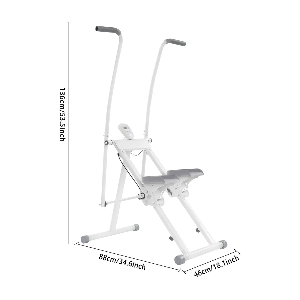 Stair Stepper Office Home Gym Vertical Exercise Climber 100kg/220 lbs Load For Full-Body Workout