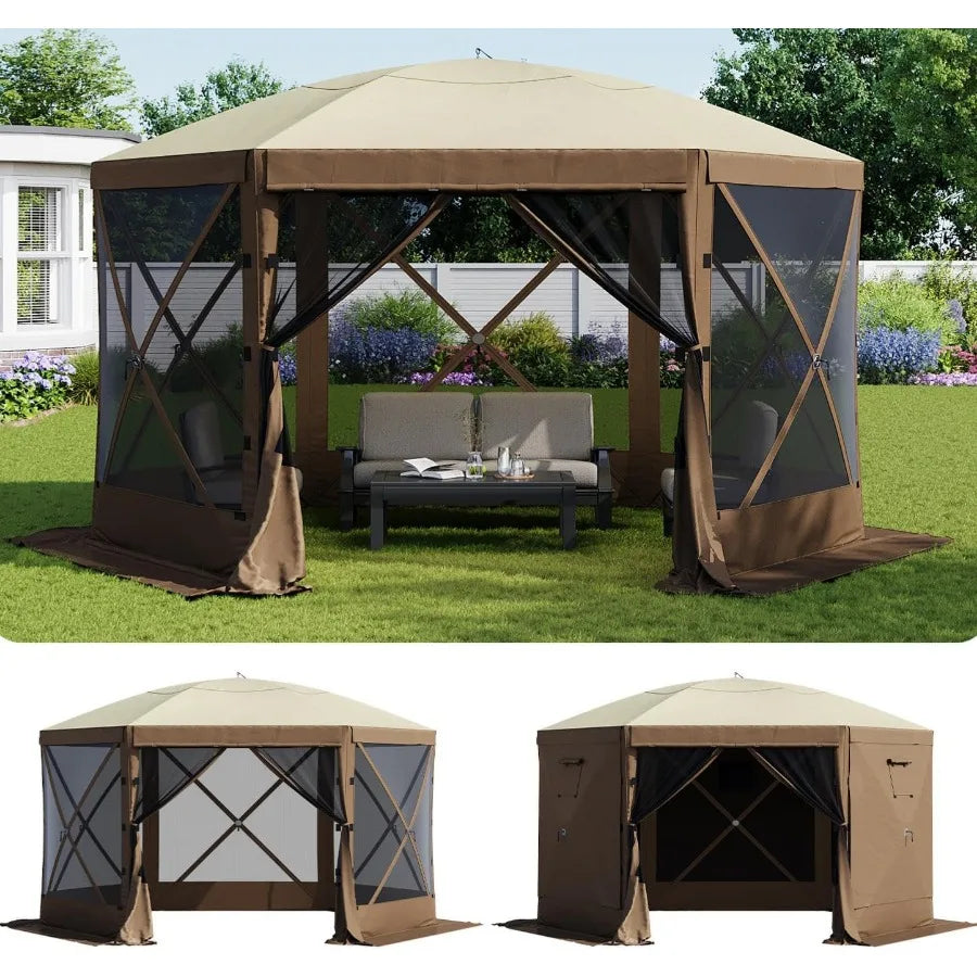 Feet Canopy Tent, Camping Gazebo Screen Tent