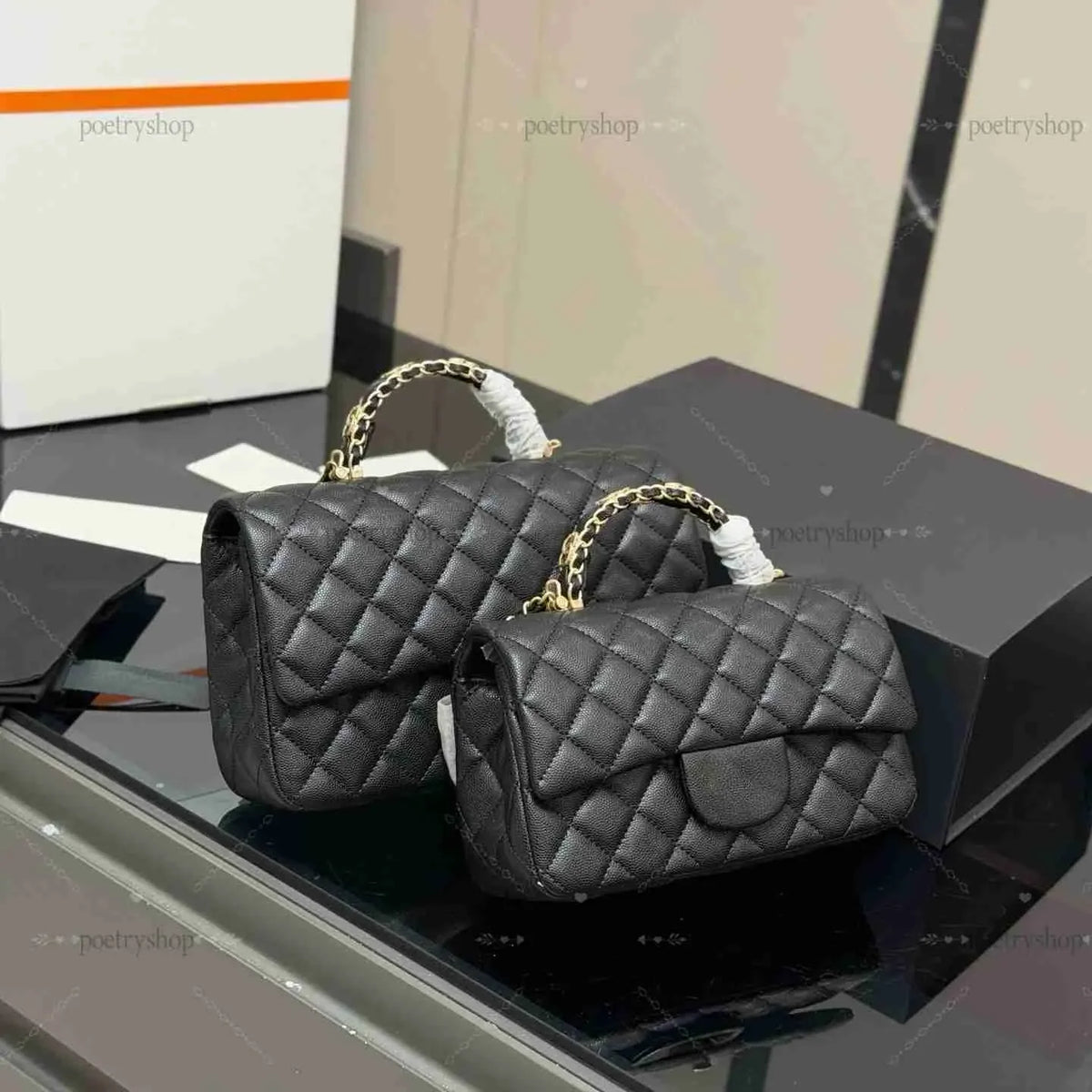 Gold Ball Woc Chain Flap soft lambskin Leather Top Shoulder Bag Handbag mini purse Turn Lock Crossbody Bag Fashion Tote Bags