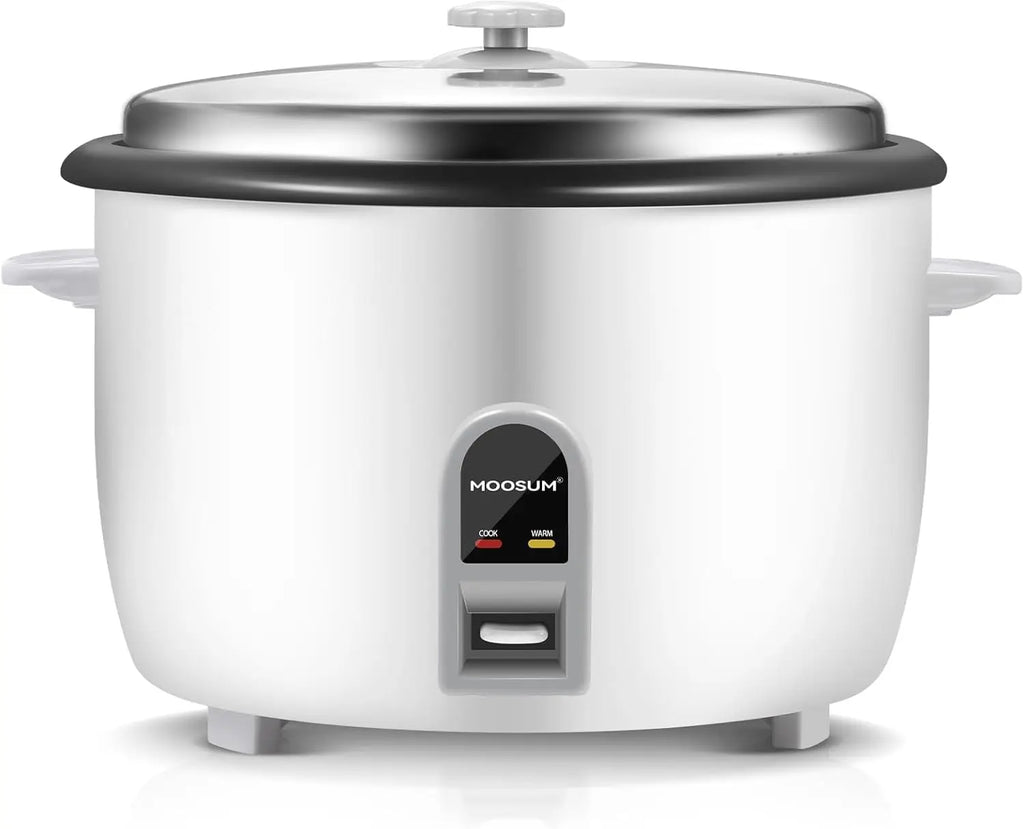 Large Capacity 30-Cup Rice Cooker with One-Touch Operation, Keep Warm, and Easy Cleaning