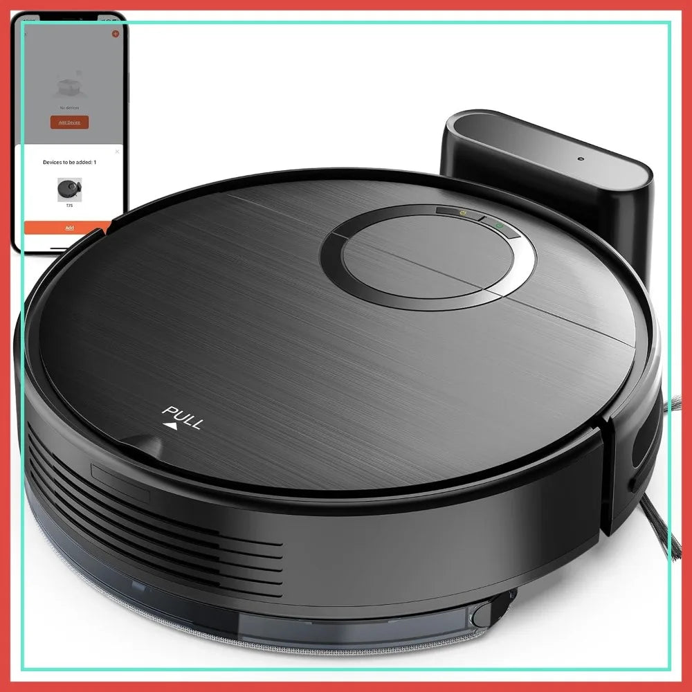 2-in-1 Robot Vacuum and Mop Combo, 2000Pa Strong Suction, Anti-Tangle, Self-Charging, Smart App Control