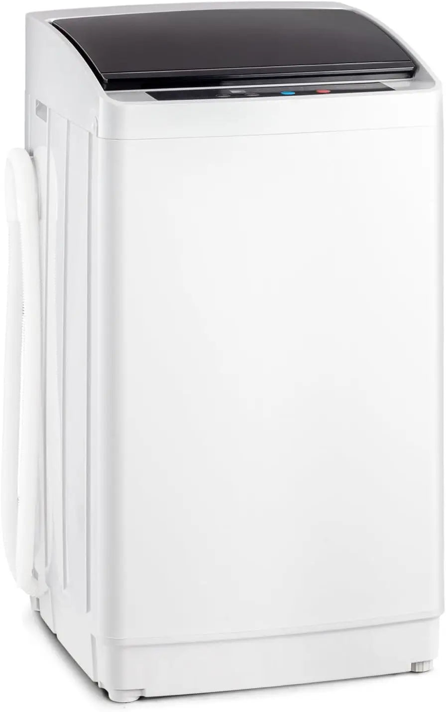 Laundry Machine with Stainless Steel Drum, Compact Washer and Spin Dryer Combo with Drain Pump for Apartment, Dorm, Home