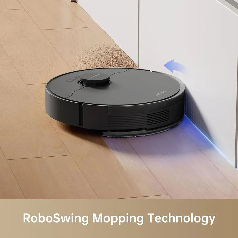 Powerful 7000Pa Robot Vacuum, 260-Minute Battery, Self-Charging, Pet & Hard Floor Cleaning, Smart App & Voice Control