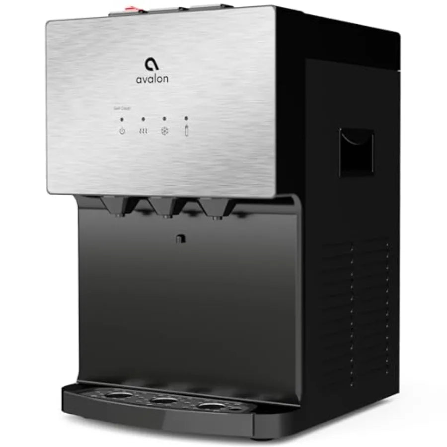 A12 Countertop Bottleless Water Dispenser 3 Temperatures Self Cleaning Stainless Steel