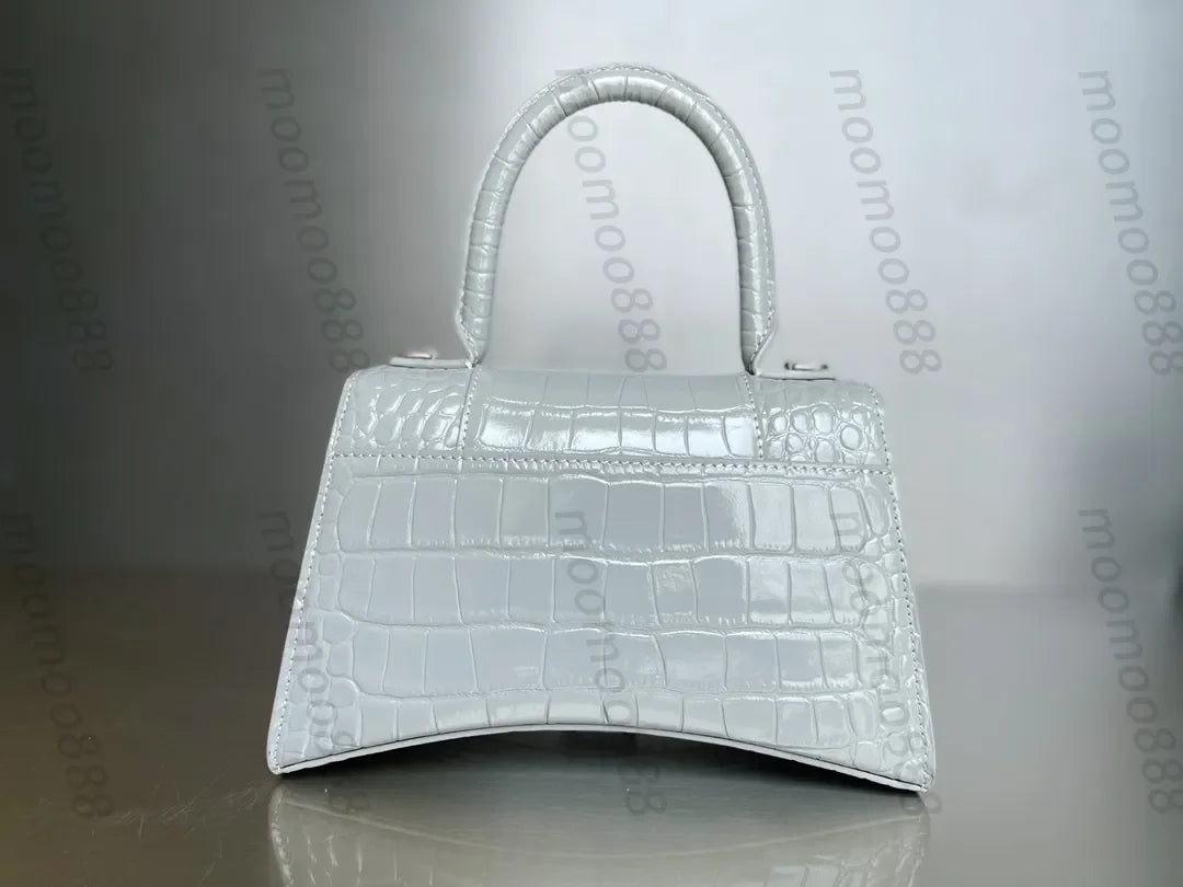 12A All-New Mirror Quality Designer Small Hourgalss Bags Womens Luxurys Genuine Leather Handbags Flap Gold Bag Purse Crossbody B