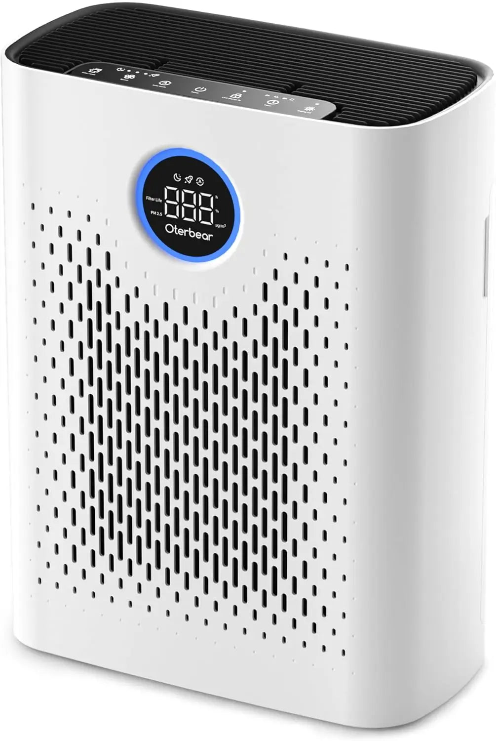 Large Room Air Purifier for Pets & Allergies, HEPA Filter with PM2.5 Monitor, Sleep Mode, 3000 Sq Ft Coverage